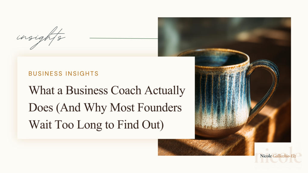 A business coach isn't a motivational speaker or a strategy consultant. Discover what working with a business coach actually looks like — and why the founders who invest earliest grow the fastest.