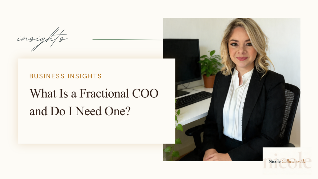 Fractional COO Services